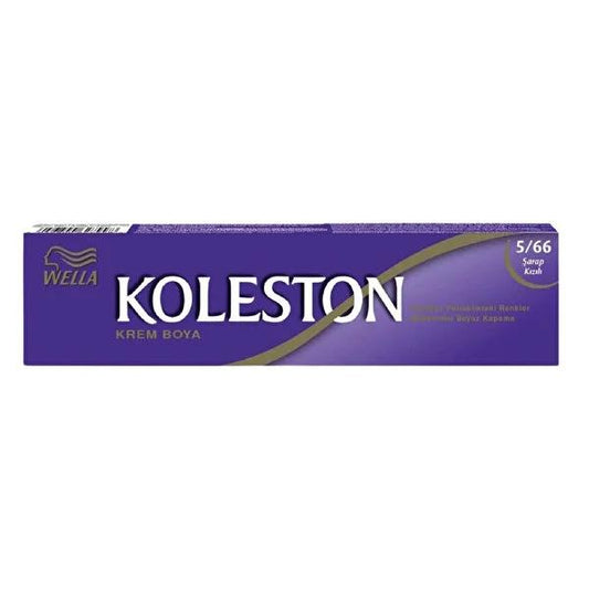 Koleston Permanent Hair Dye - Vibrant Wine Red Color with Perfect Grey Coverage, Easy Application & Long-Lasting Results