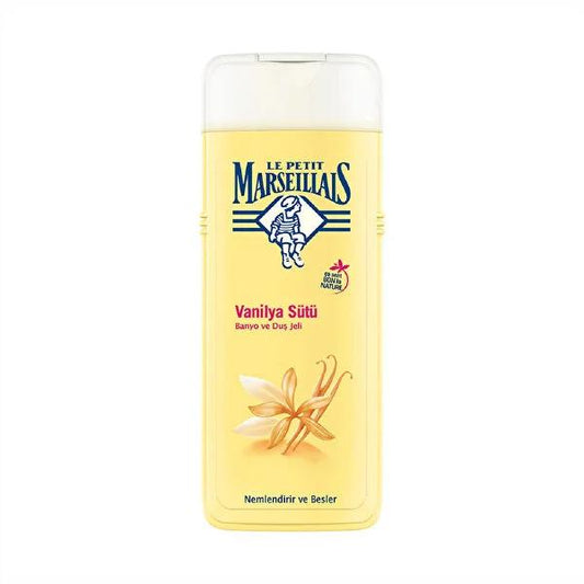 Le Petit Marseillais Vanilla Milk Shower Gel - Moisturizing & Gentle Cleansing Body Wash for Soft Skin