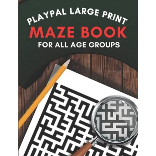 Large print maze book: Playpal Activity books - Paperback