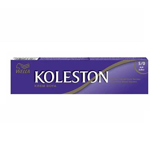 Koleston Permanent Hair Dye - Light Brown 5/0, Long-Lasting Color & Easy Application