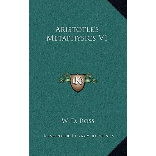 Aristotle's Metaphysics V1 - Hardcover