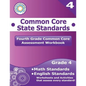 Fourth Grade Common Core Assessment Workbook: Common Core State Standards - Paperback