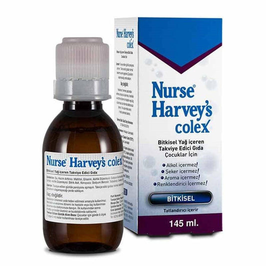 Nurse Harvey's Herbal Syrup for Colic Relief - Natural Health Supplement, Alcohol-Free & Sugar-Free, 4.91 fl oz