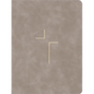 The Jesus Bible, ESV Edition, Leathersoft, Stone - Imitation Leather