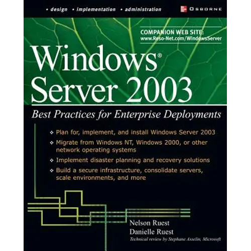 Windows Server 2003: Best Practices for Enterprise Deployments - Paperback