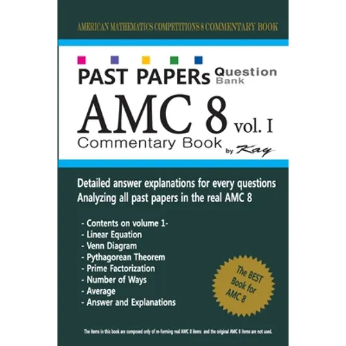 Past Papers Question Bank AMC8 [volume 1]: amc8 math preparation book - Paperback
