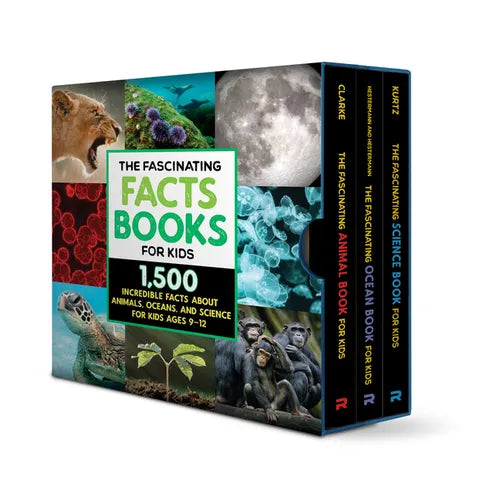The Fascinating Facts Books for Kids 3 Book Box Set: 1,500 Incredible Facts about Animals, Oceans, and Science for Kids Ages 9-12 - Paperback