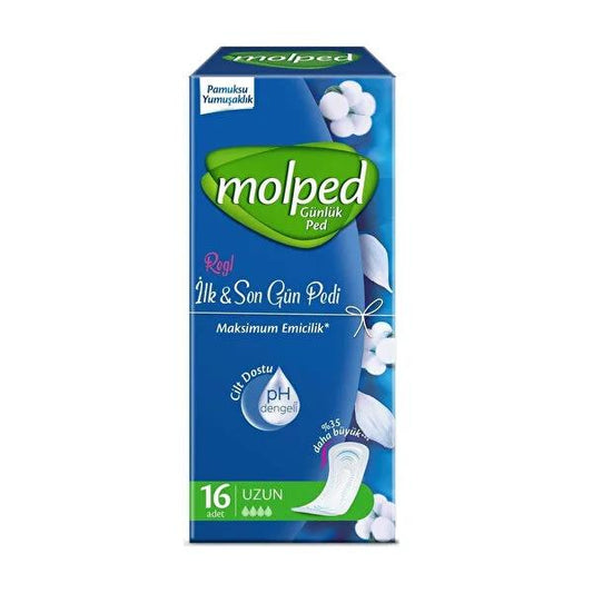 Molped Daily Panty Liners for Women - Soft, Absorbent, and Breathable Liners for Light Flow Days - Dermatologically Approved, Halal Certified