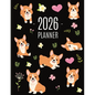 Corgi Planner 2026: Daily Organizer: January-December (12 Months) Beautiful Agenda with Adorable Dogs - Paperback