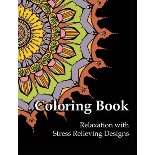 Coloring Book Relaxation with Stress Relieving Designs: Adult Coloring Book Gray lined - Paperback