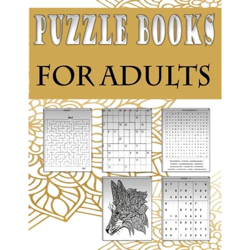 Puzzle books for adults: Fun and relaxing Activity Puzzle Book for Adults, Word search, Sudoku, mandala, Killer Sudoku and mazes 8,5"x11" - Paperback