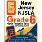 5 New Jersey NJSLA Grade 6 Math Practice Tests: Proven Practice for Top Scores with Detailed Explanations - Paperback