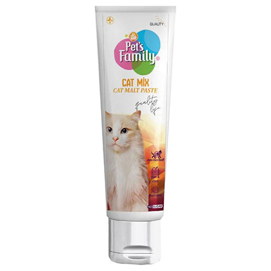 Pet's Family Cat Malt Paste - Natural Hairball Remedy & Digestive Health Support for Cats