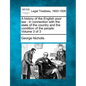 A history of the English poor law: in connection with the state of the country and the condition of the people. Volume 3 of 3 - Paperback