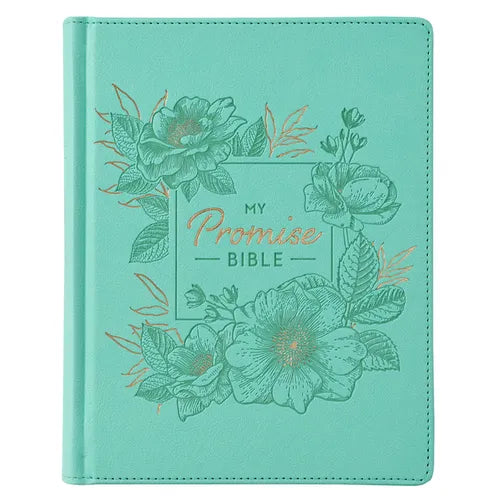 My Promise Bible Square Teal - Leather