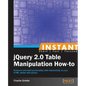 Instant jQuery 2.0 Table Manipulation How-to - Paperback
