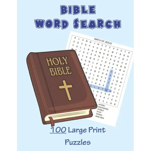 Bible Word Search - 100 Large Print Puzzles - Paperback