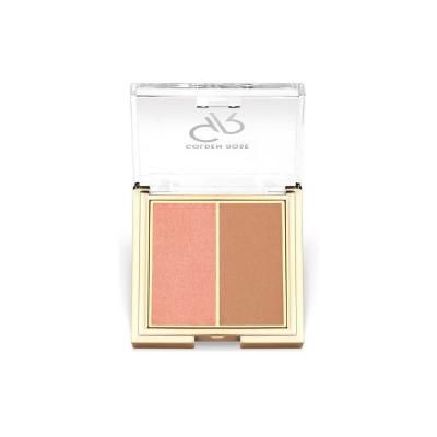 Golden Rose Iconic Blush Duo - 01 Rose, Dual-Toned Makeup Palette for Versatile Looks