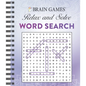 Brain Games - Relax and Solve: Word Search (Purple) - Spiral