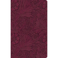ESV Value Thinline Bible (Trutone, Raspberry, Floral Design) - Imitation Leather