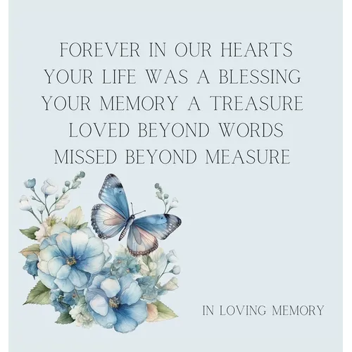 Celebration of life, funeral book, Condolence book to sign (Hardback cover) - Hardcover