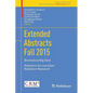 Extended Abstracts Fall 2015: Biomedical Big Data; Statistics for Low Dose Radiation Research - Paperback