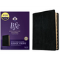 NKJV Life Application Study Bible, Third Edition, Large Print (Bonded Leather, Black, Indexed, Red Letter) - Bonded Leather