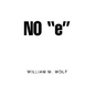 No ''e'' - Paperback