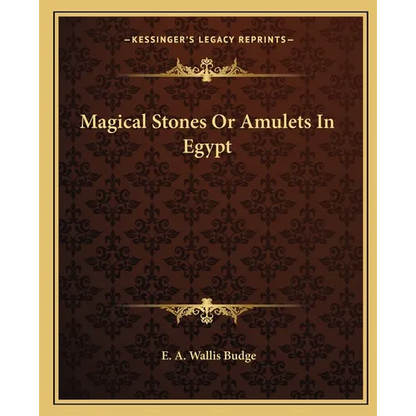 Magical Stones Or Amulets In Egypt - Paperback