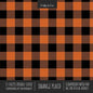 Orange Plaid Scrapbook Paper Pad 8x8 Decorative Scrapbooking Kit for Cardmaking Gifts, DIY Crafts, Printmaking, Papercrafts, Check Pattern Designer Pa - Paperback
