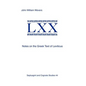 Notes on the Greek Text of Leviticus - Paperback