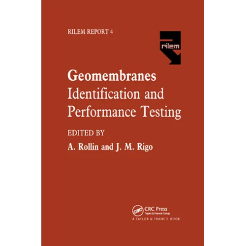 Geomembranes - Identification and Performance Testing - Paperback