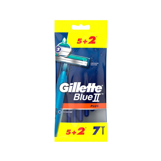 Gillette Blue2 Plus Disposable Razors 7-Pack - Affordable Shaving Solution for Men