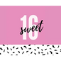 Happy 16th Birthday Guest Book (Landscape Hardcover): Sweet Sixteen Guest book, party and birthday celebrations decor, memory book, 16th birthday, hap - Hardcover