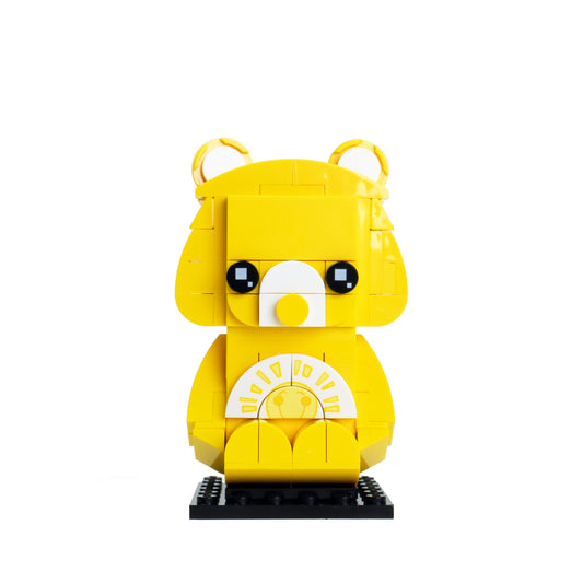 Yellow Friendship Bear Brick Building Set - Custom Building Set - Made Using LEGO® Parts
