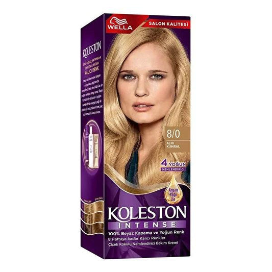 Wella Koleston Intense Hair Dye - 100% Gray Coverage, Long-Lasting Color, Moisturizing Formula with Argan Oil
