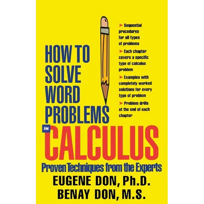 How to Solve Word Problems in Calculus - Paperback
