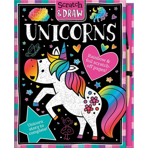 Scratch and Draw Unicorns - Hardcover