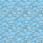 Yippie Ki Yay! Barbed Wire Light Blue Cotton 44"/45" Fabric Per Yard