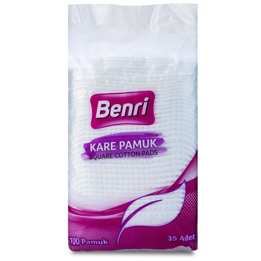 Benri Cotton Pads - 35 Count | Soft and Versatile
