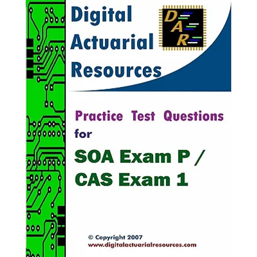 Practice Test Questions For SOA Exam P / CAS Exam 1 - Paperback