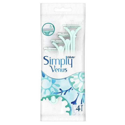 Gillette Venus Simply3 Disposable Razor for Women: Silky Smooth Skin, Moisturizing Olay Sugarberry Scent - Single Pack