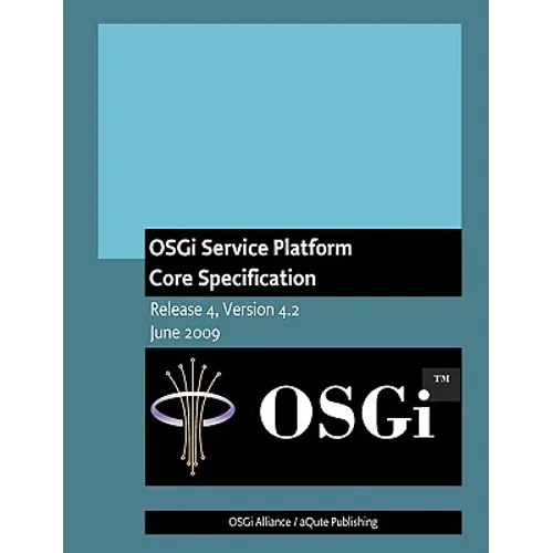 OSGi Service Platform: Core Specification - Paperback