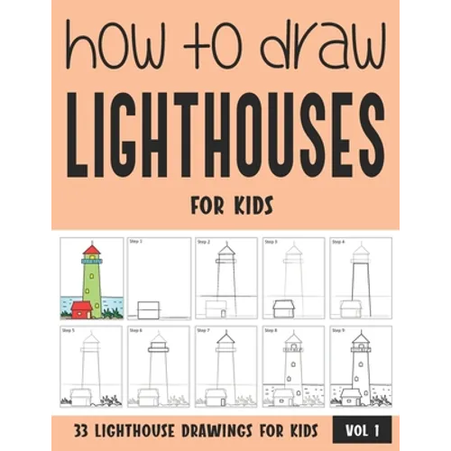 How to Draw Lighthouses for Kids - Vol 1 - Paperback