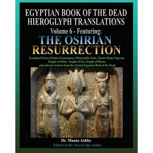 Egyptian Book of the Dead Hieroglyph Translations Volume 6 Featuring The Osirian Resurrection - Paperback