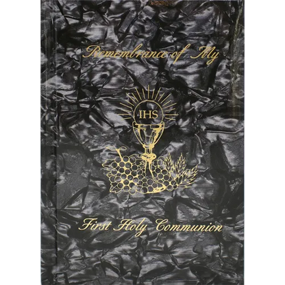 Remembrance of My First Holy Communion-Boy-Black Pearl: Marian Children's Mass Book - Hardcover