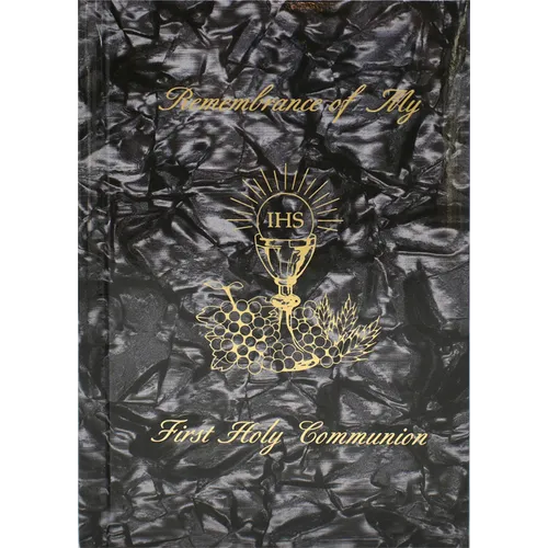 Remembrance of My First Holy Communion-Boy-Black Pearl: Marian Children's Mass Book - Hardcover