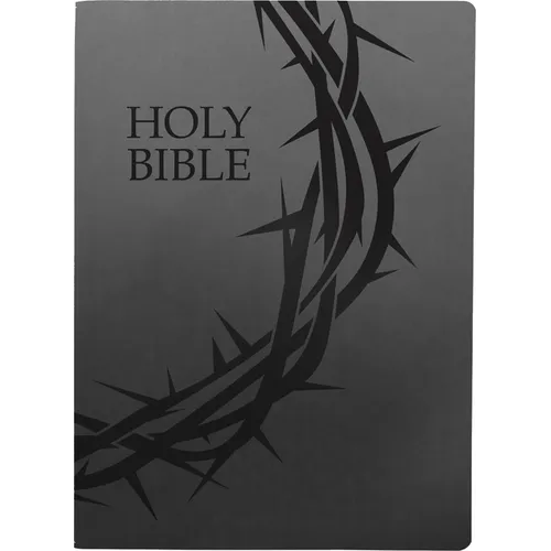 KJV Holy Bible, Crown of Thorns Design, Large Print, Black Ultrasoft: (Red Letter, 1611 Version) - Imitation Leather