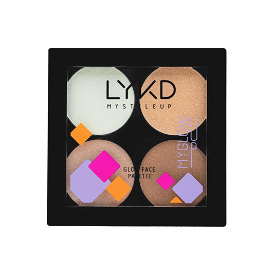 LYKD Highlighter Face Palette - Radiant Glow for All Skin Tones - Makeup Highlighter