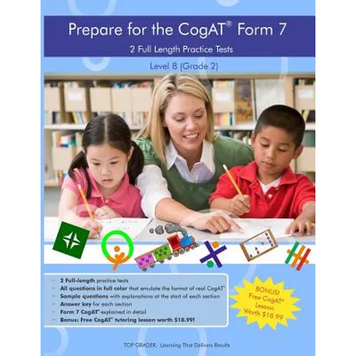 Two Full Length Practice Tests for the CoGAT Form 7: For Level 8 (Grade 2) - Paperback